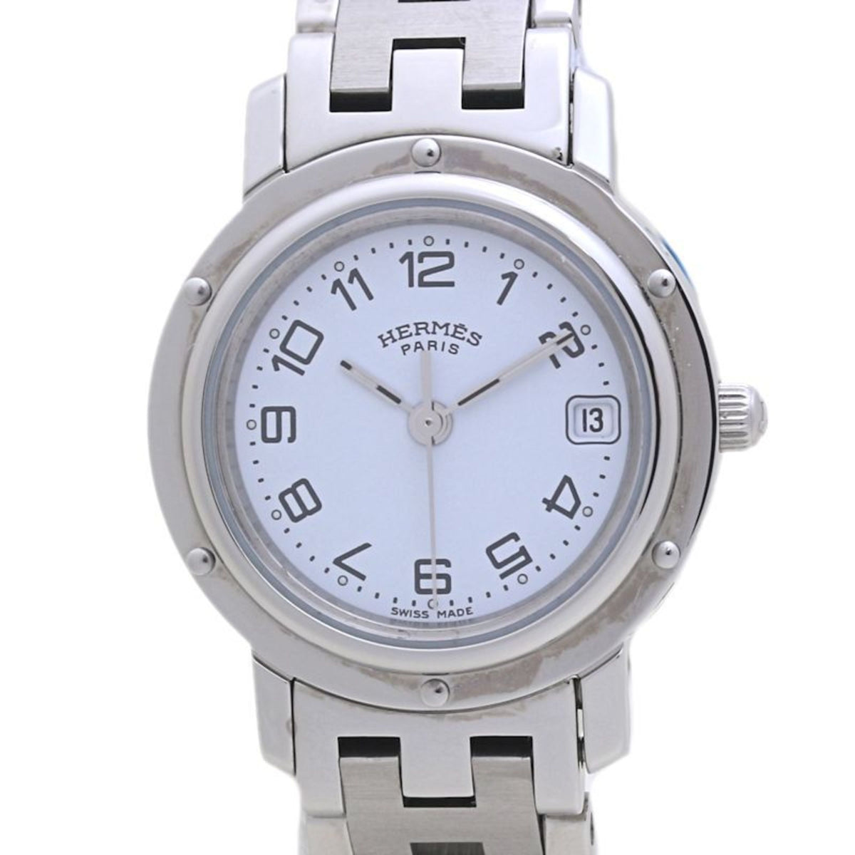 Pre-Owned HERMES Clipper Watch with Old Buckle, Women's, CL4.210.130 3758 40051