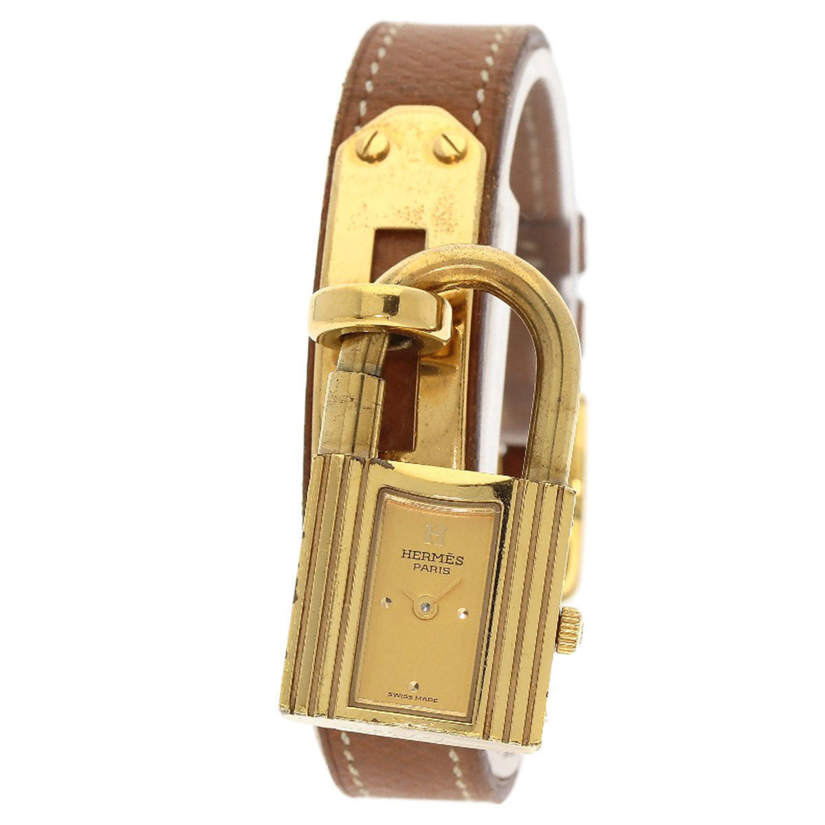 Gebrauchte Hermes Kelly Uhr GP Leder Damen HERMES 