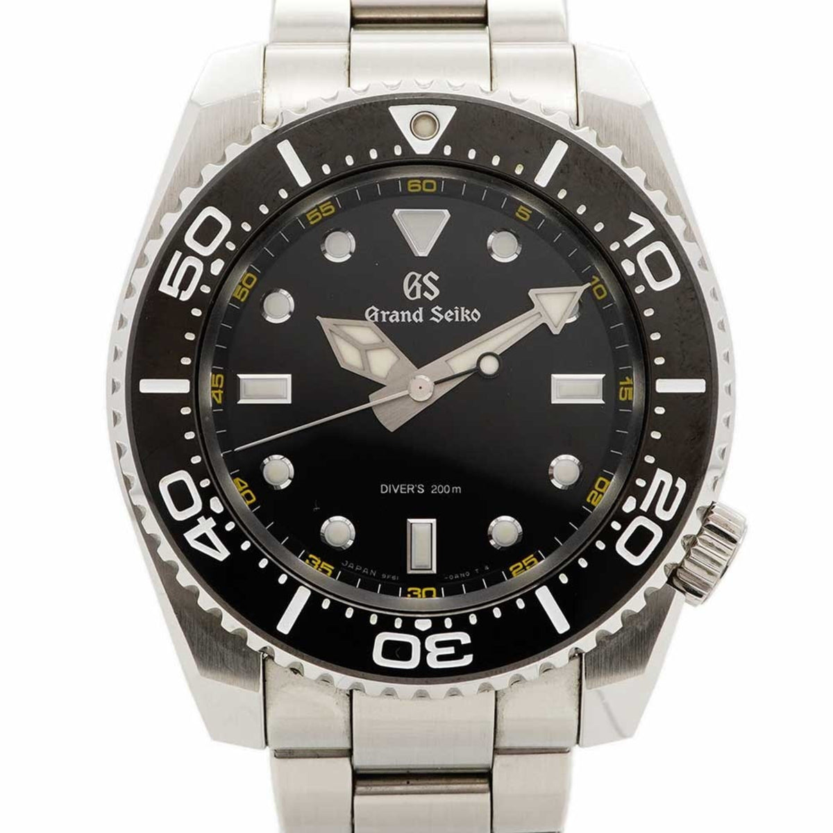 Pre-Owned Seiko Grand SBGX335 9F61-0AL0 Black Dial Men's Watch