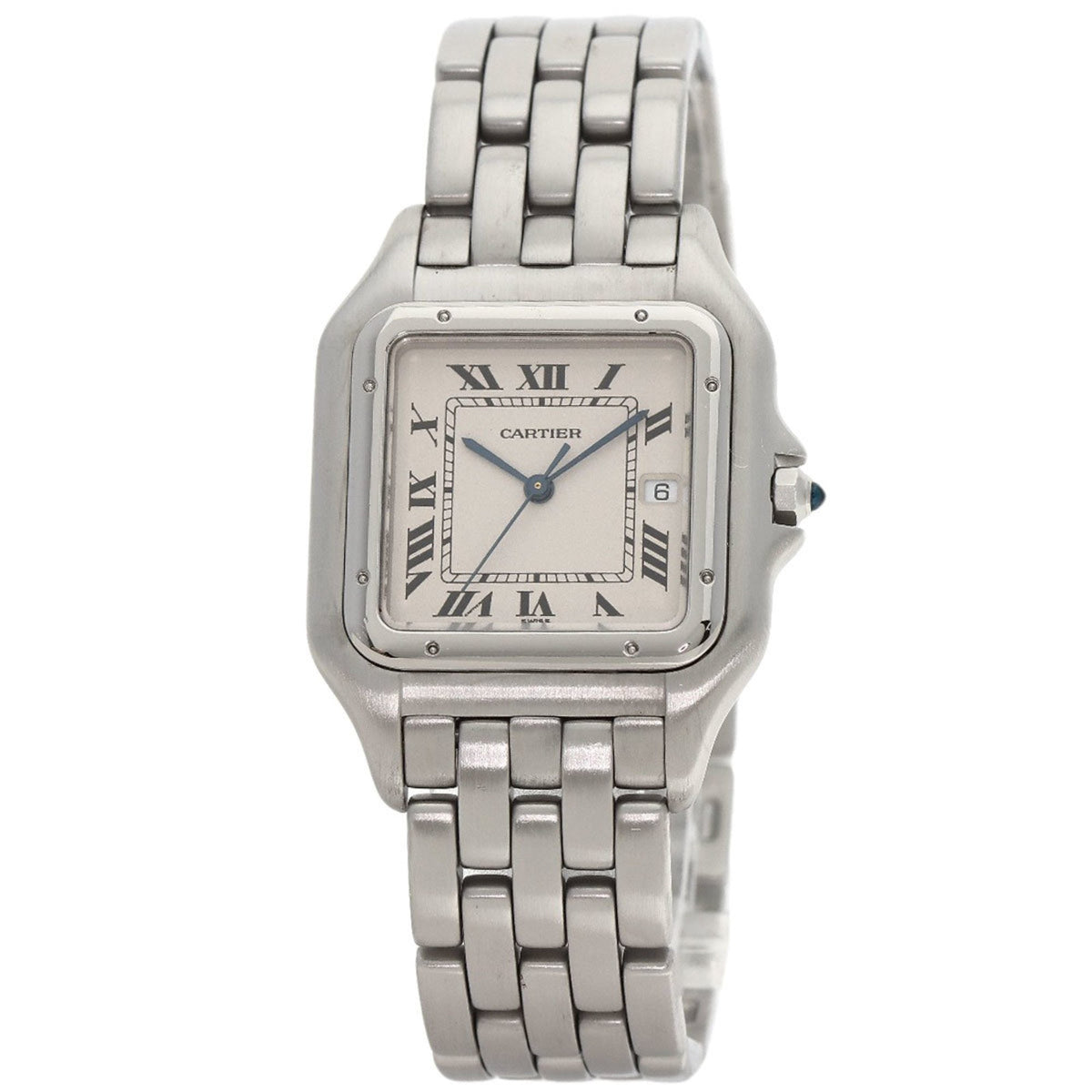 Gebrauchte Cartier Panthere LM W25032F5 Herrenuhr aus Edelstahl 