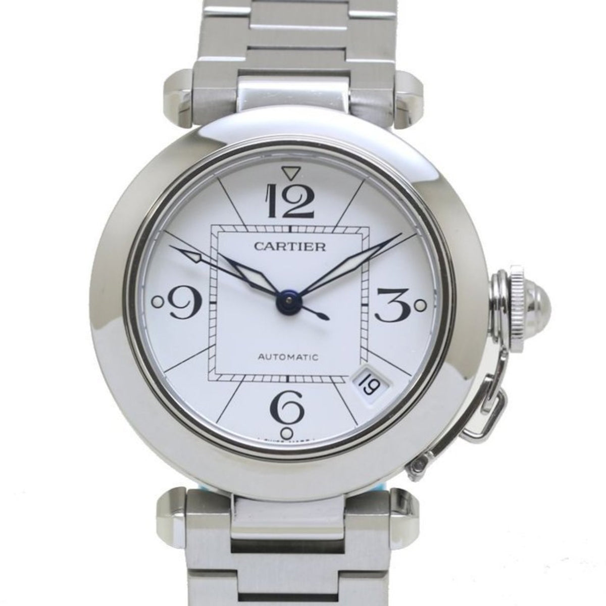 Gebrauchte CARTIER Pasha C New Calendar W31074M7 Edelstahl Jungen 39867 Uhr 