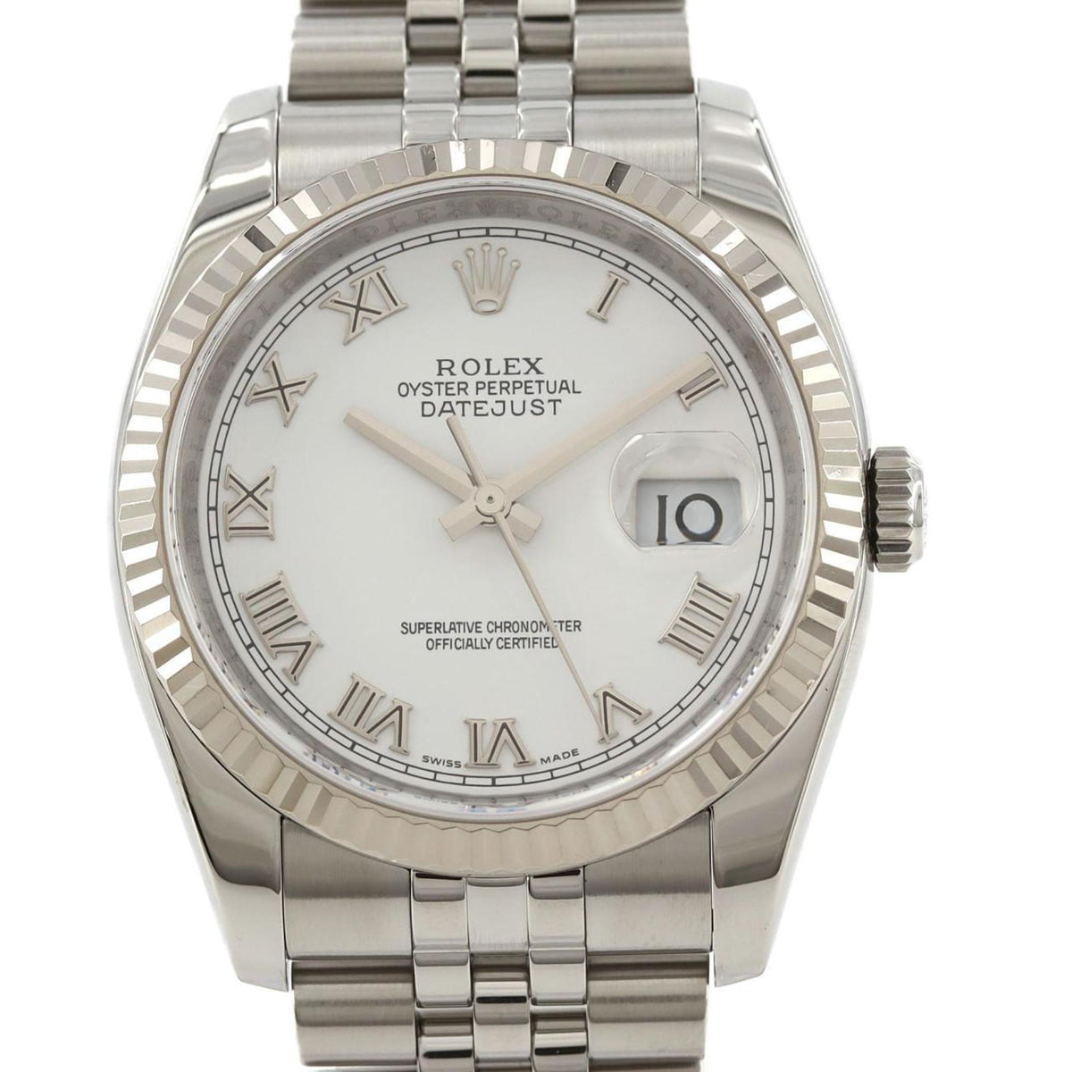 Pre-Owned Rolex Datejust 116234 SSxWG Automatic Watch M Serial