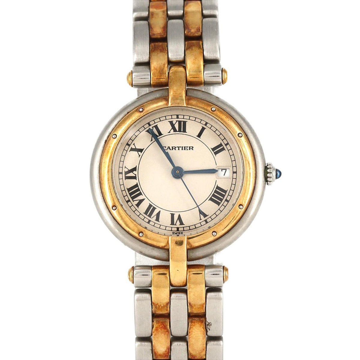 Pre-Owned Cartier Panth?re Vendome Aoyama LM 2ROW SSxYG Quartz Watch