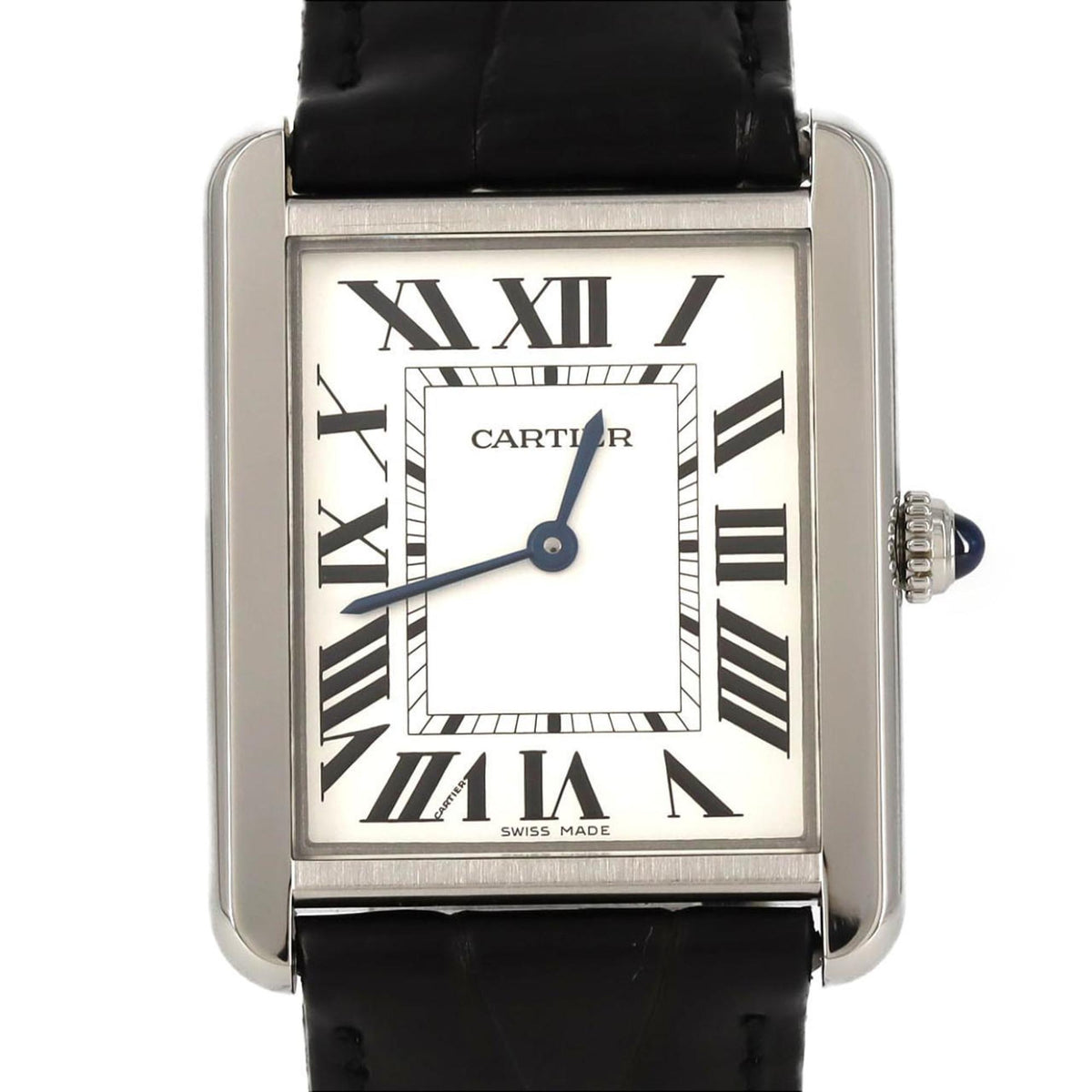 Pre-Owned Cartier Tank Solo LM WSTA0028 Stainless Steel Quartz Watch