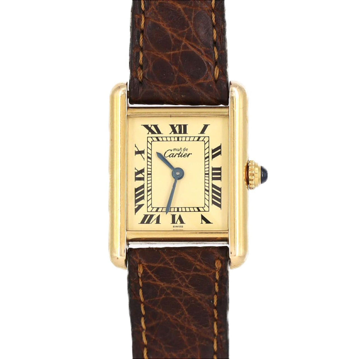 Pre-Owned Cartier Must Tank SM GP W1003153 Quartz Watch