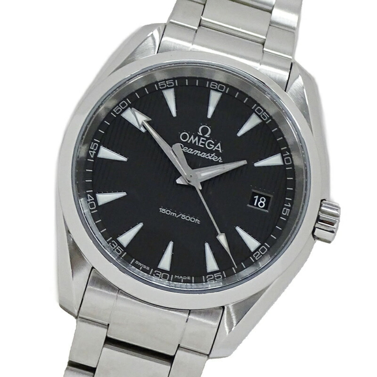 Gebrauchte OMEGA Seamaster Aqua Terra 231.10.39.60.06.001 Herrenuhr Datum 150m Quarz Edelstahl SS Silber Grau Poliert 