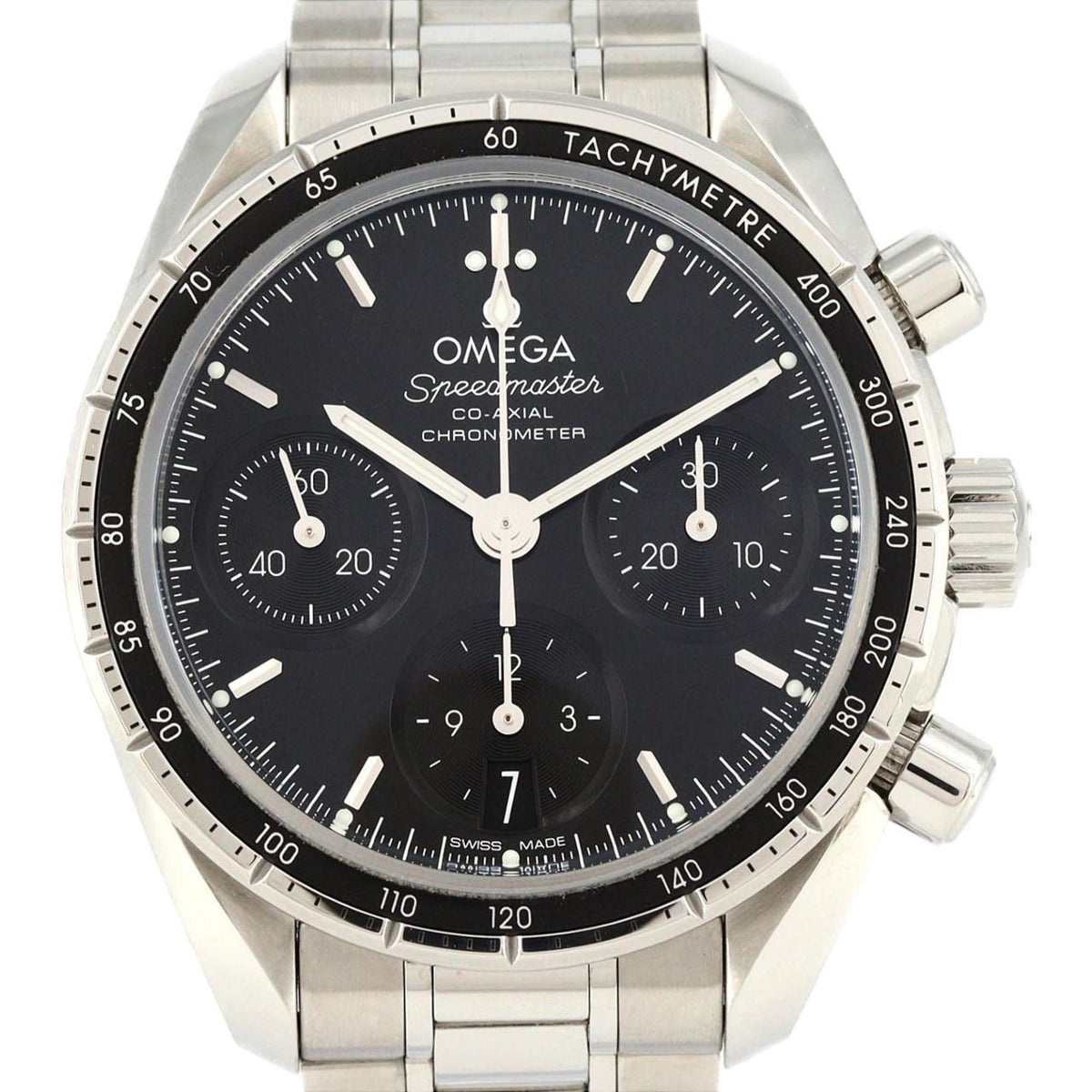 Pre-Owned Omega Speedmaster 38 324.30.38.50.01.001 Stainless Steel Automatic Watch