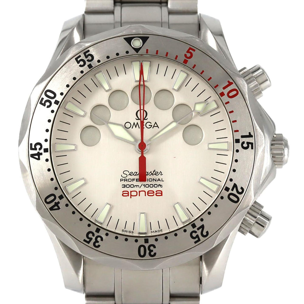 Pre-Owned Omega Seamaster Apnea 2595.30 Stainless Steel Automatic Watch