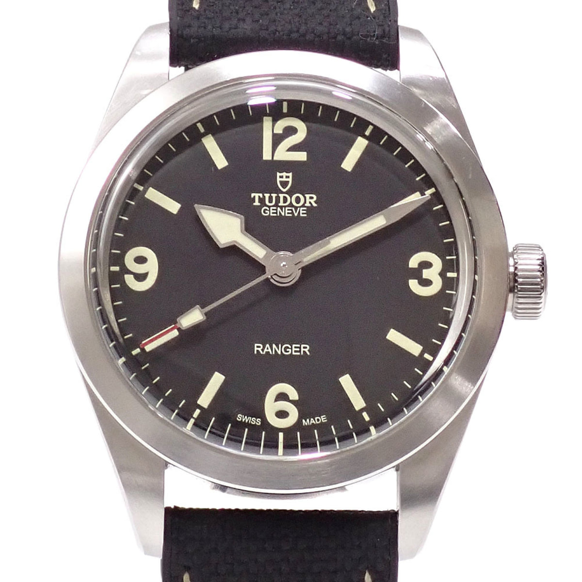 Pre-Owned Tudor Ranger Men's Automatic Watch, Stainless Steel, Rubber Strap, Model 79950, Winding
