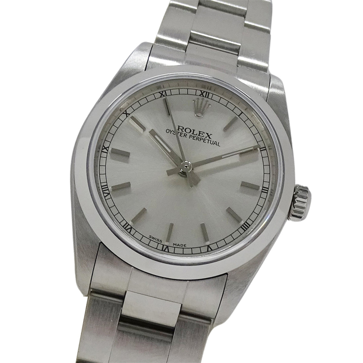 Pre-Owned Rolex Oyster Perpetual 77080 K-Serial Boys' Automatic Watch, Stainless Steel, Silver, Polished