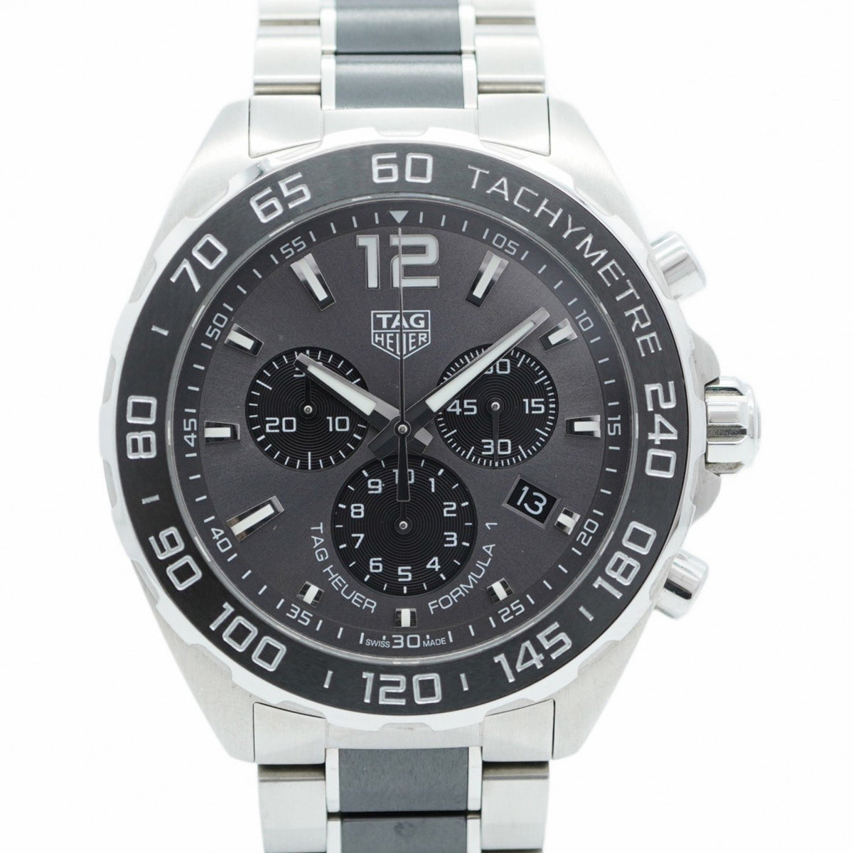 Gebrauchte TAG Heuer Formula 1 CAZ1011 Herrenuhr mit grauem Zifferblatt 