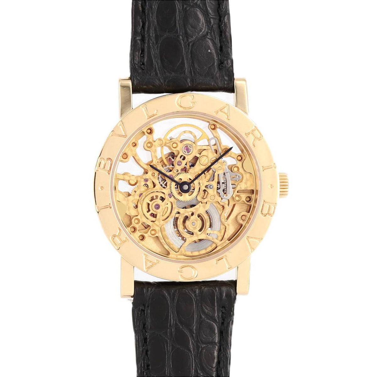 Pre-Owned Bvlgari Skeleton YG BB33GLSK Automatic Watch