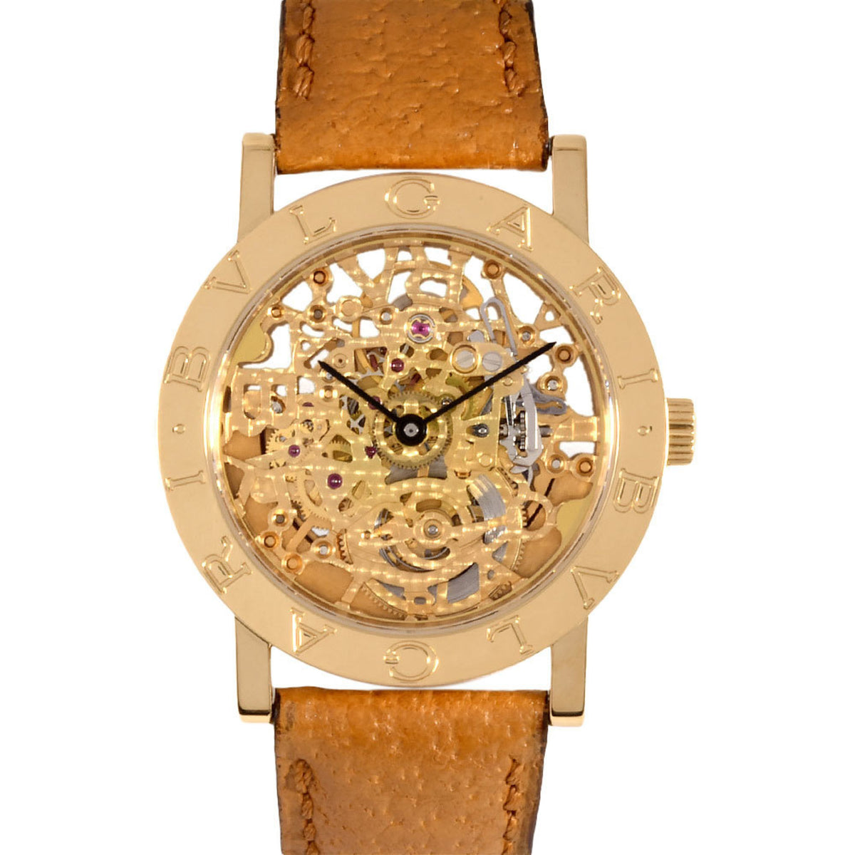 Gebrauchte BVLGARI BB33GLSK Armbanduhr Automatik Skelett Mechanisch Herren 