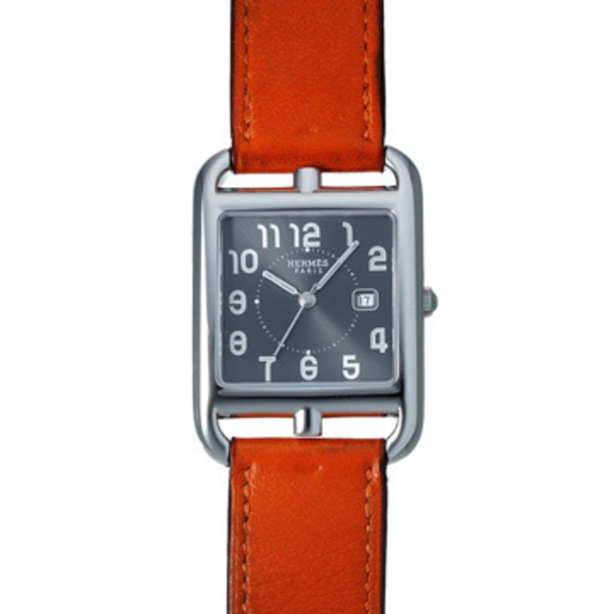 Pre-Owned Herm?s Cape Cod Double Tour CC2.710 Grey Unisex Quartz Watch