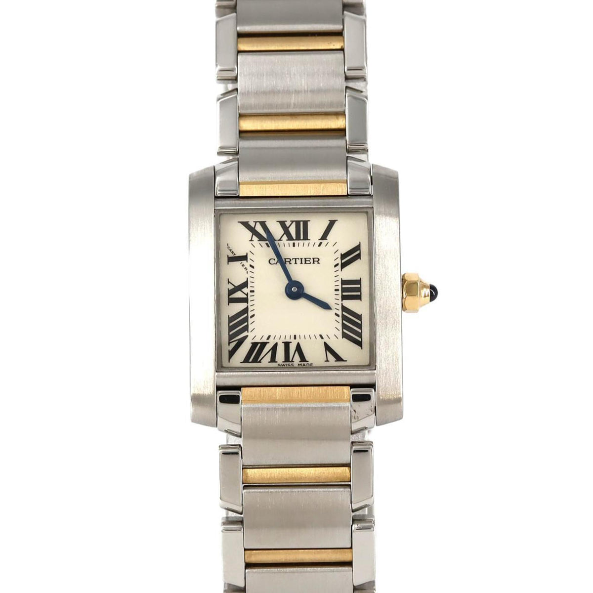 Pre-Owned Cartier Tank Fran?aise SM Two-tone Watch W51007Q4 SSxYG Quartz Movement