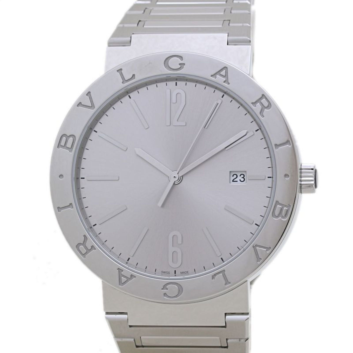 Pre-Owned BVLGARI 103652 BB41S Men's Stainless Steel Watch 40066