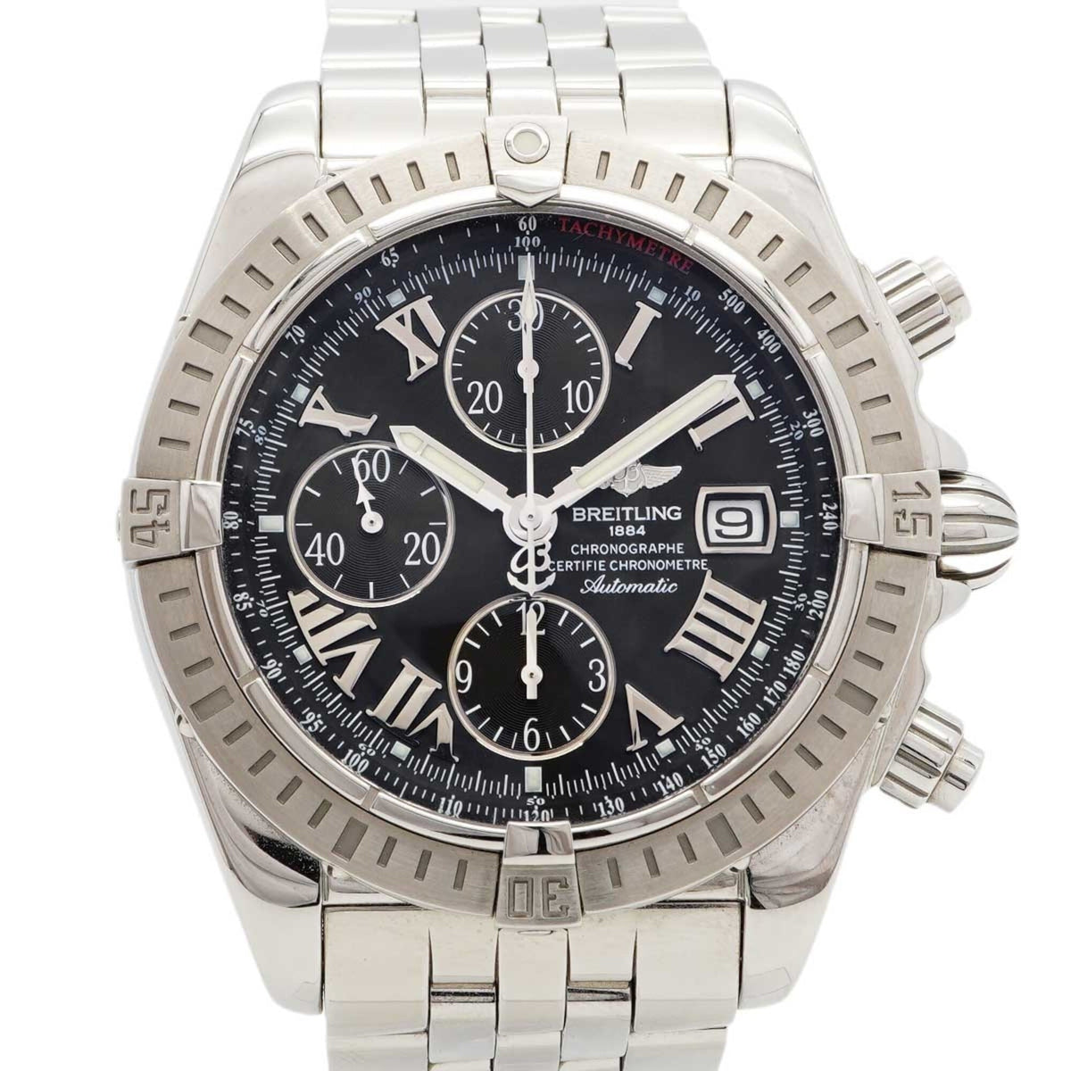 Pre-Owned Breitling Chronomat A13356 Black Dial Men's Watch