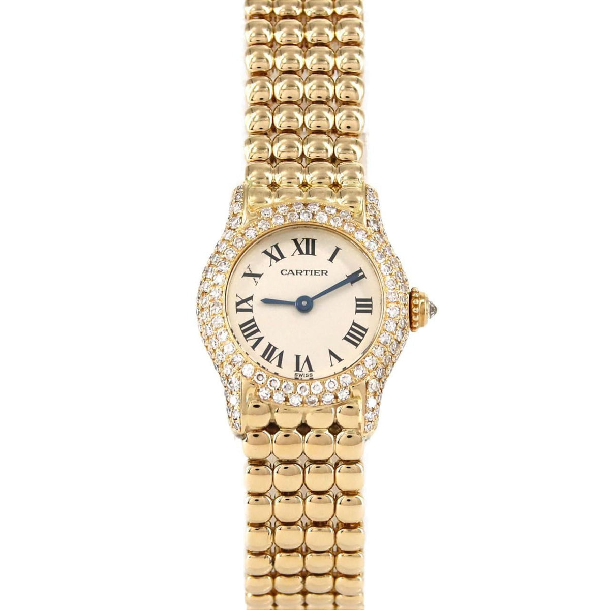 Pre-Owned Cartier Victoria SM YG 3D WB4007P2 Quartz Watch