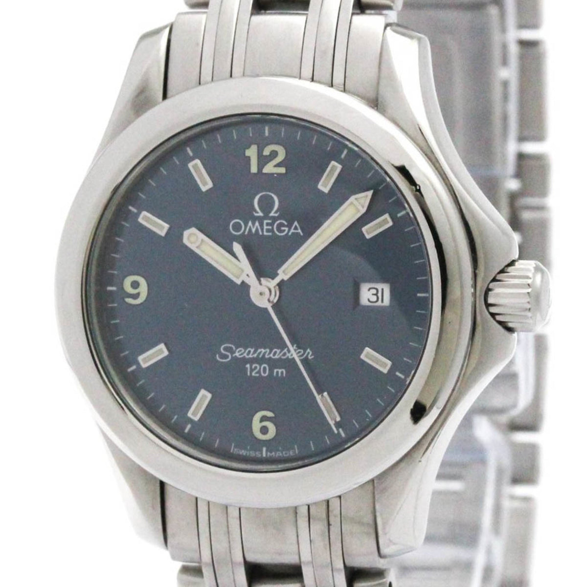 Gebrauchte OMEGA Seamaster 120M Stahl Quarz Damenuhr 2571.83 poliert 