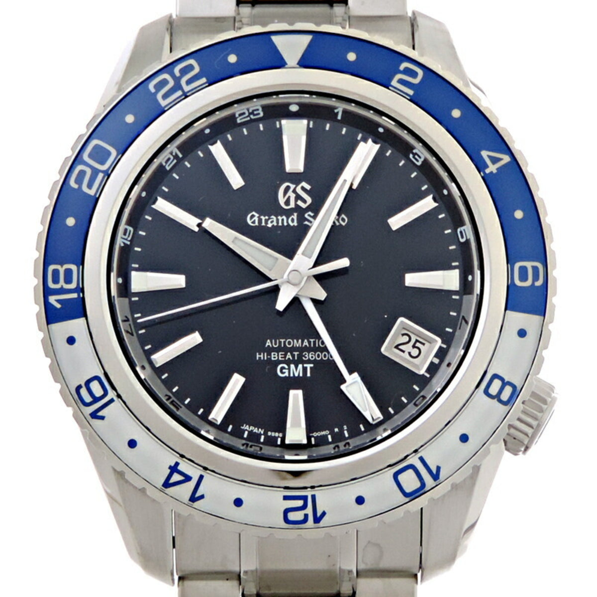 Gebrauchte Seiko Grand Sports Collection Mechanische Hi-Beat GMT Herrenuhr SBGJ237 (9S86-00K0) 