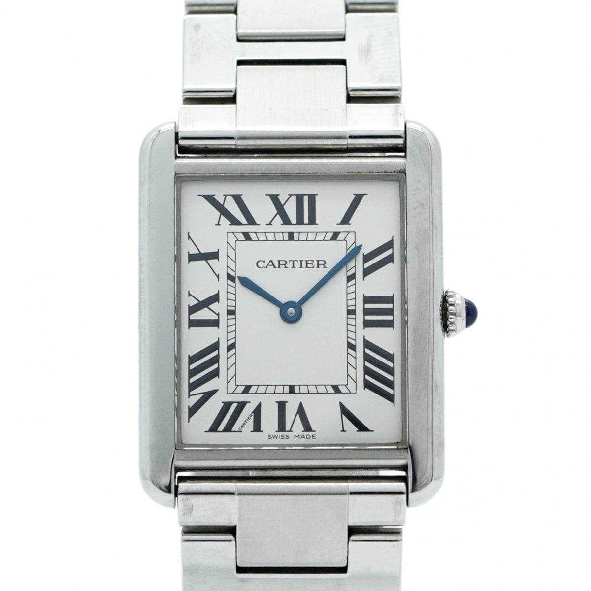 Pre-Owned Cartier Tank Solo LM W5200014 Silver Dial Women's Watch
