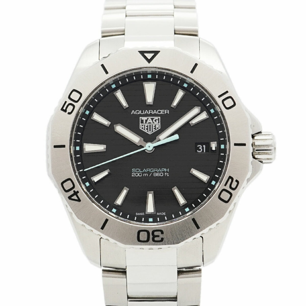 Pre-Owned TAG Heuer Aquaracer WBP1114 Black Dial Men's Watch