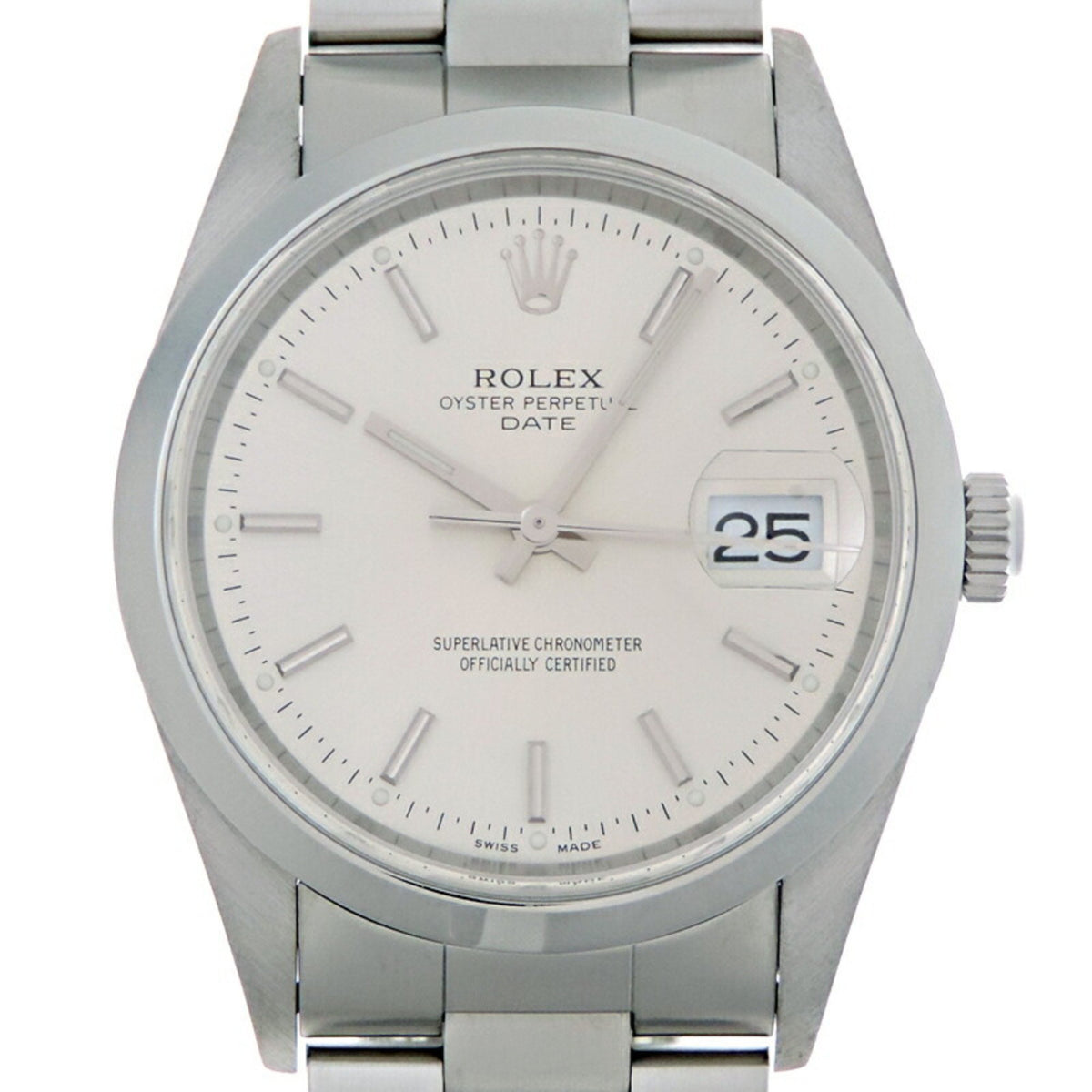 Gebrauchte Rolex Oyster Perpetual Date K-Serie 2001 Herrenuhr 15200 