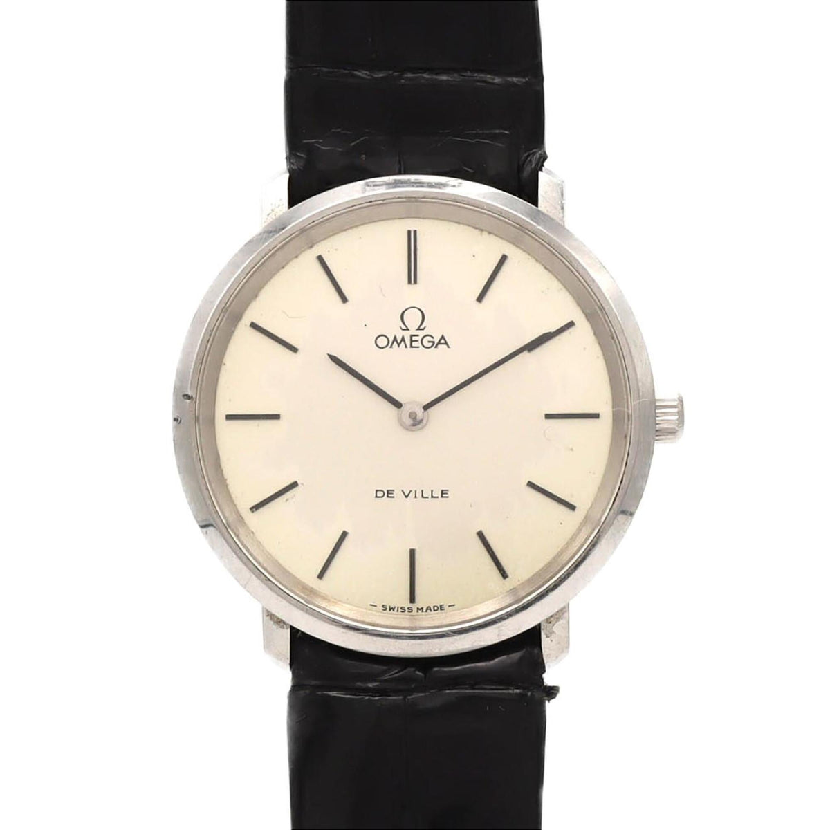 Pre-Owned Omega De Ville Stainless Steel Watch, Manual Winding