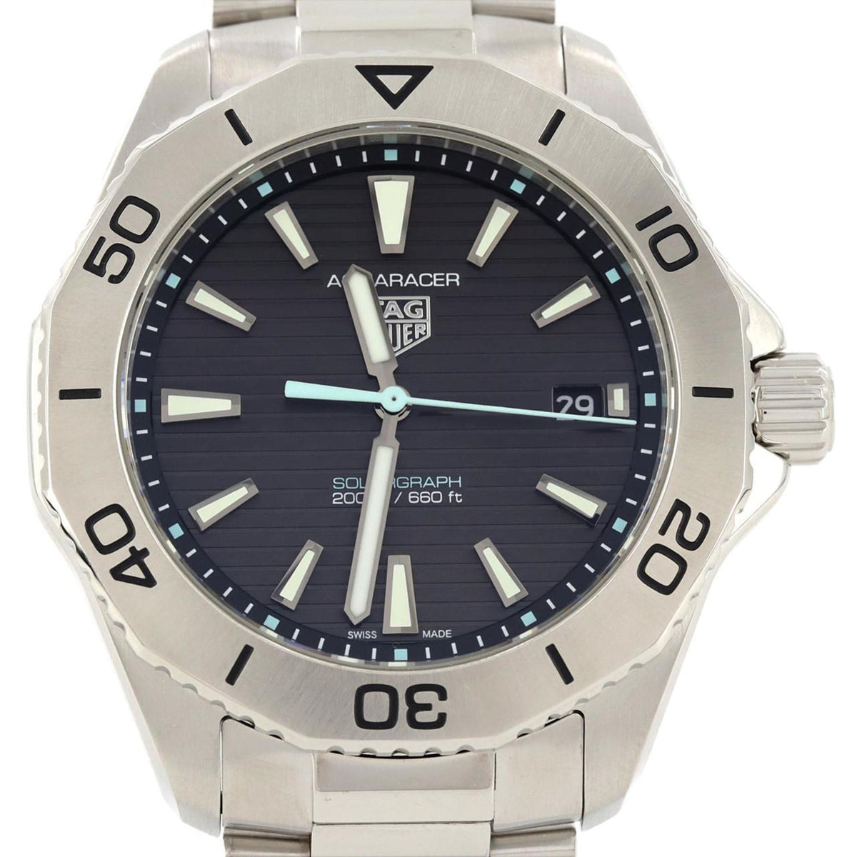 Gebrauchte TAG Heuer Aquaracer Professional 200 Solar Graph WBP1114.BA0000 SS Quarz 