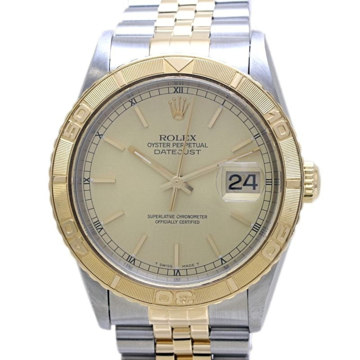 Pre-Owned ROLEX Thunderbird 16263 Men's Watch in 18K Yellow Gold and Stainless Steel 40133