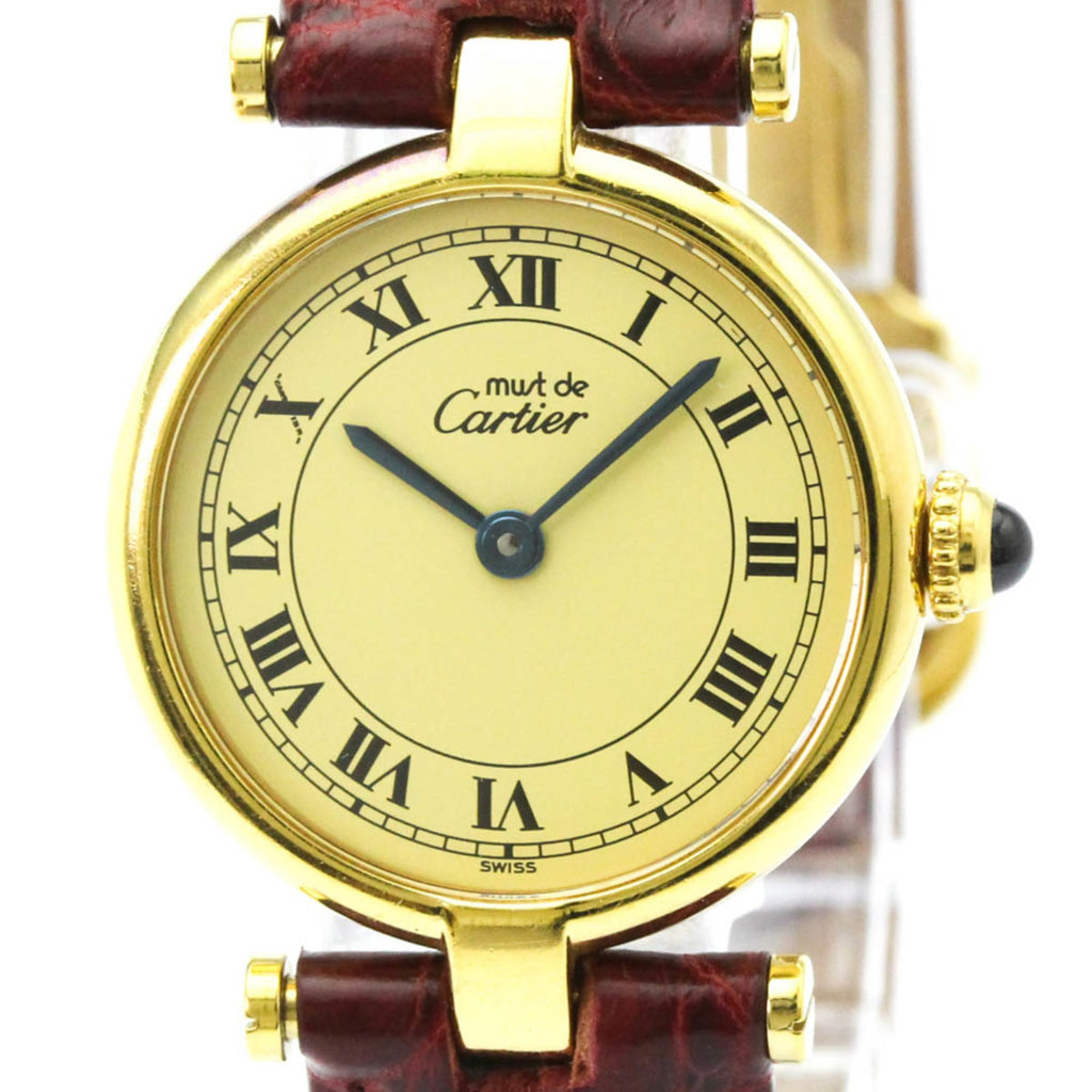 Pre-Owned CARTIER Must Vendome Vermeil Gold Plated Quartz Ladies Watch