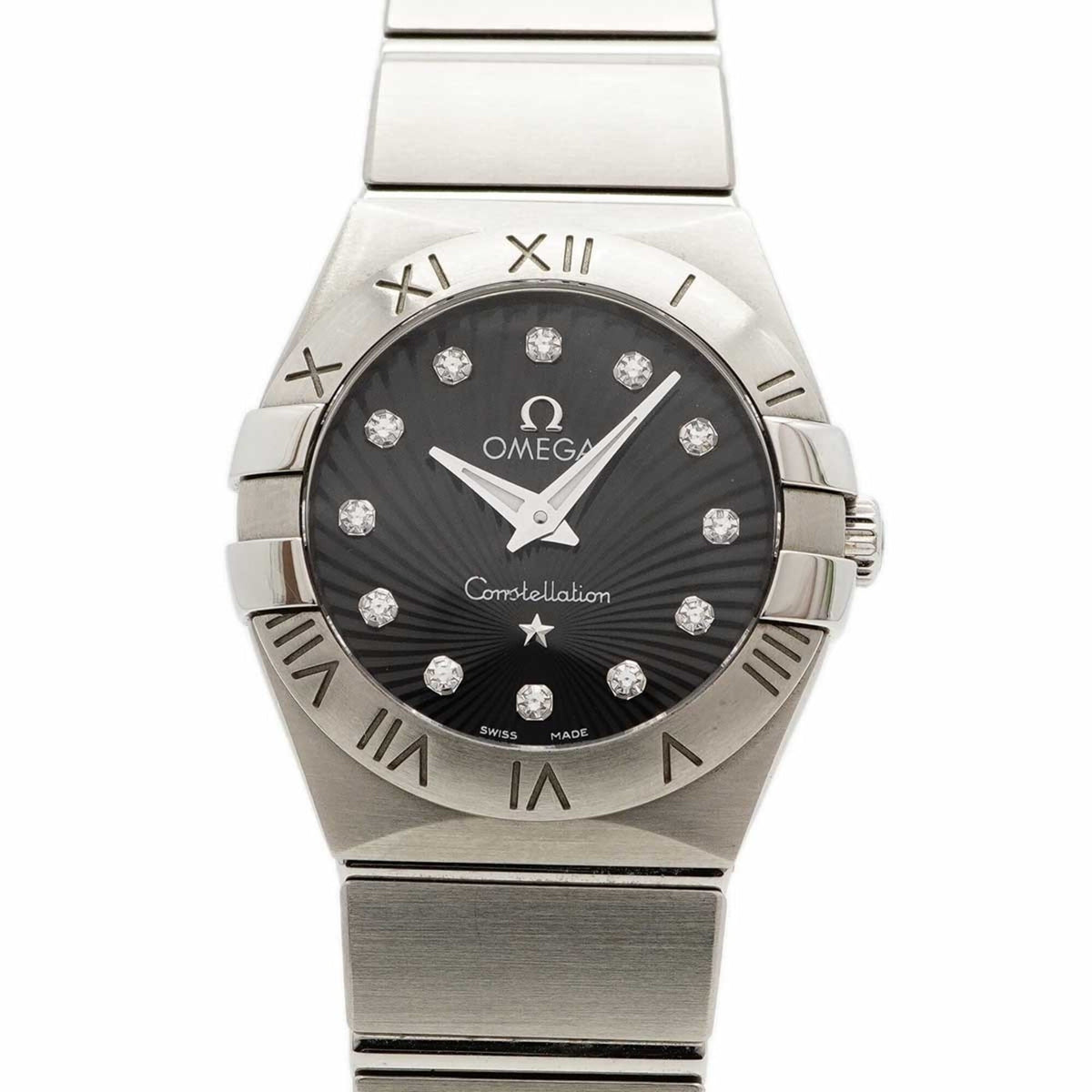 Pre-Owned Omega Constellation 123.10.24.60.51.001 Black Dial Women's Watch