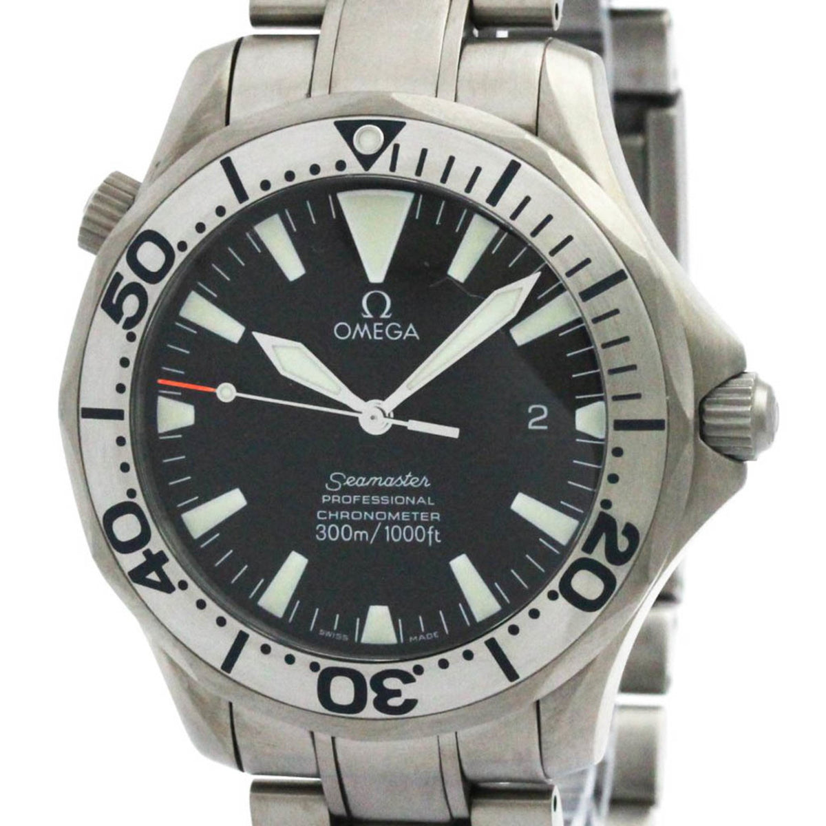 Gebrauchte OMEGA Seamaster Professional 300M Titan Herrenuhr 2231.50 poliert 