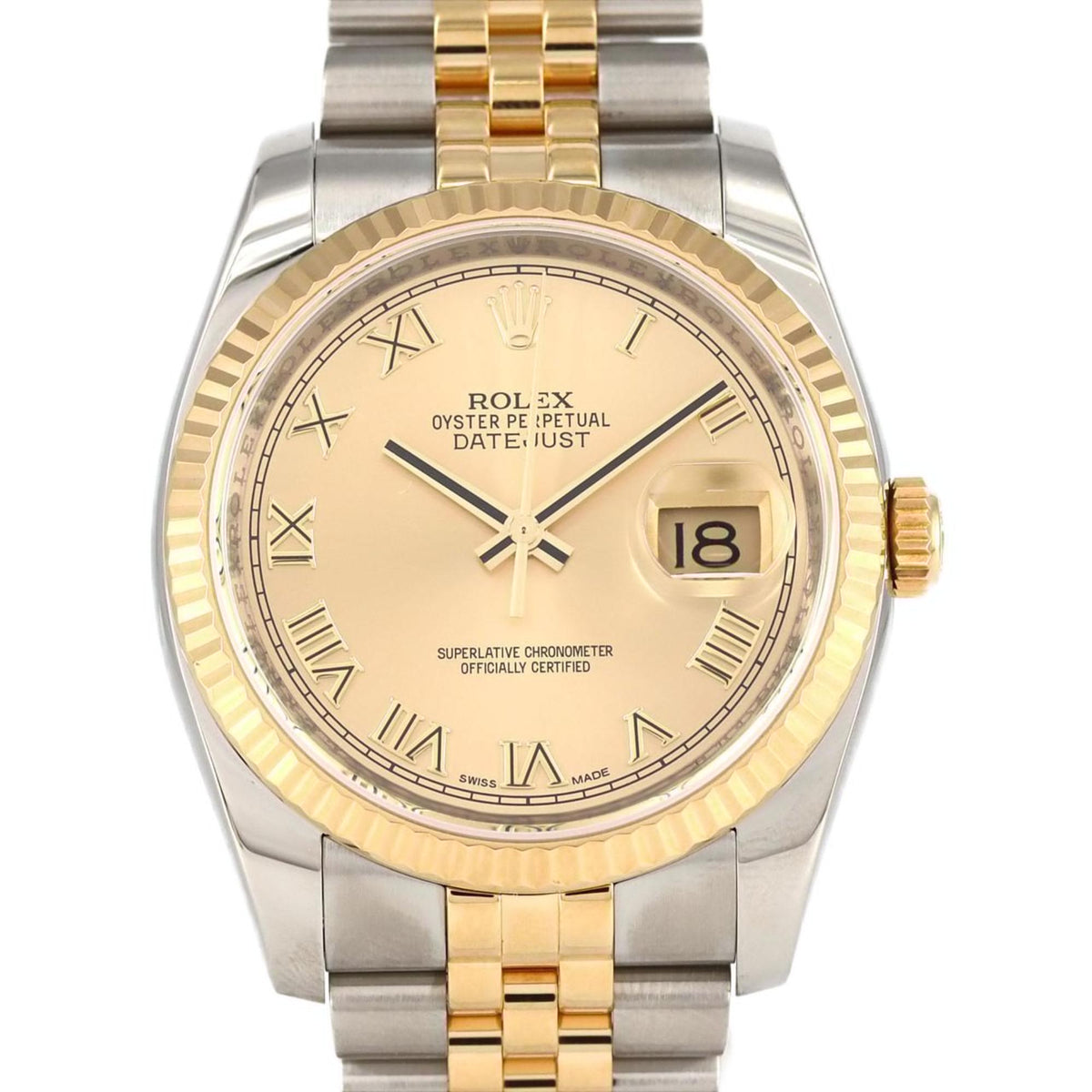 Gebrauchte Rolex Datejust 116233 SSxYG Automatikuhr, Zufallszahl 