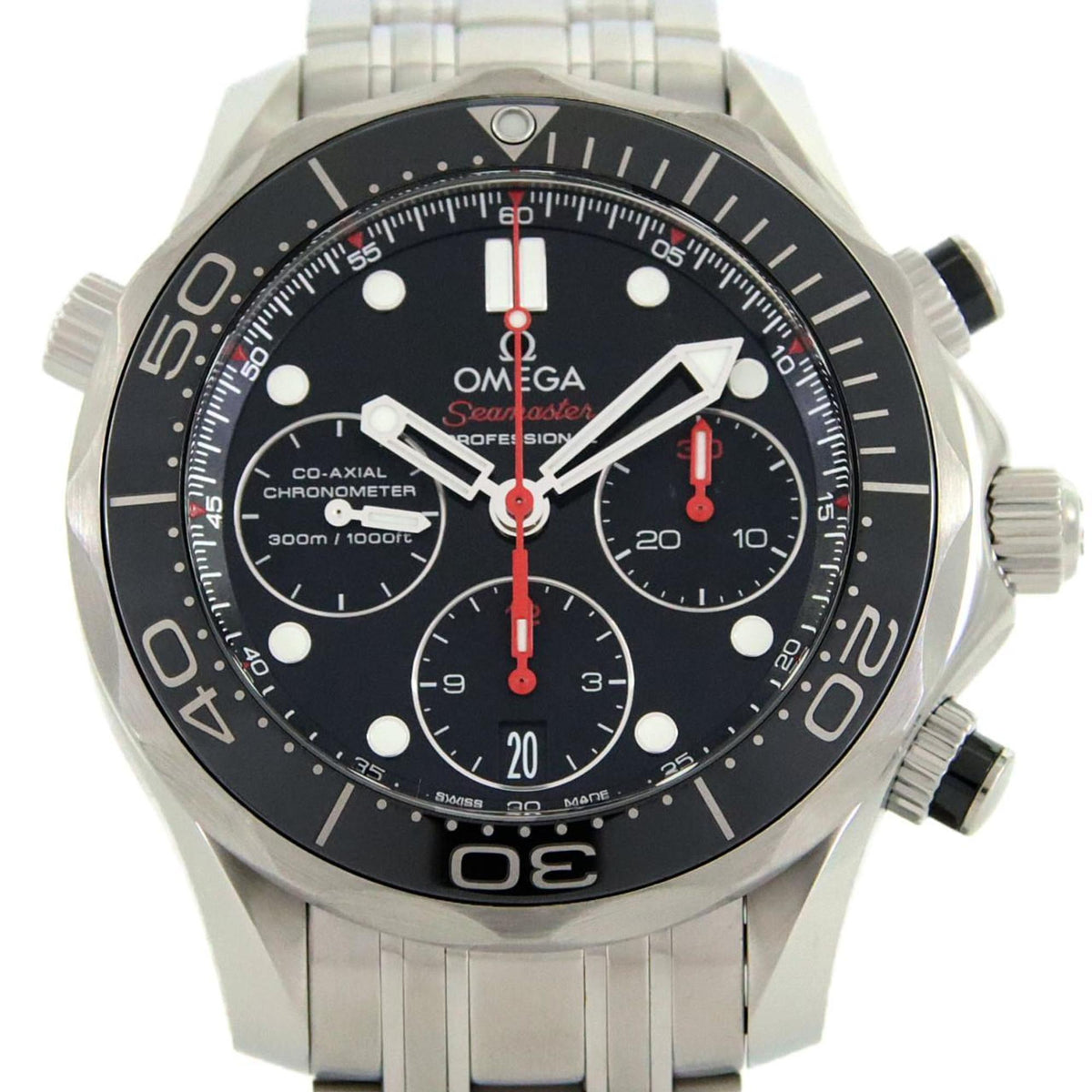 Pre-Owned Omega Seamaster Diver 300M Chronograph 212.30.42.50.01.001 Stainless Steel Automatic Watch
