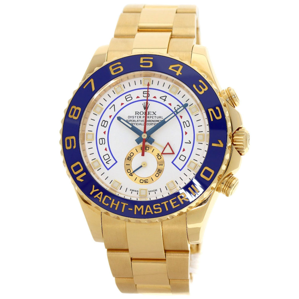 Gebrauchte Rolex 116688 Yacht-Master II Uhr, 18 Karat Gelbgold, Herren, Gold 