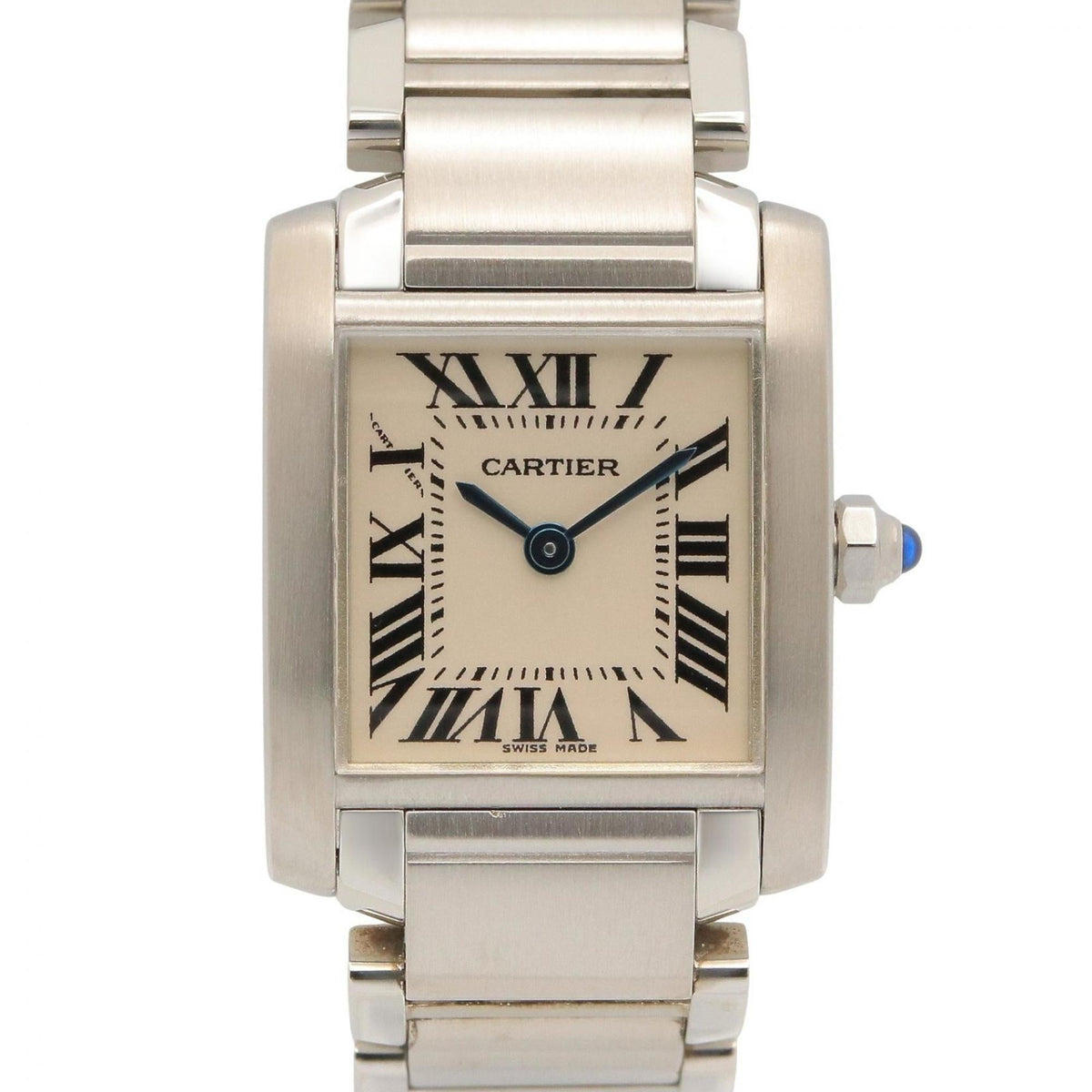 Pre-Owned Cartier Tank Fran?aise SM Watch, Stainless Steel, Ladies, Silver Tone, W51008Q3