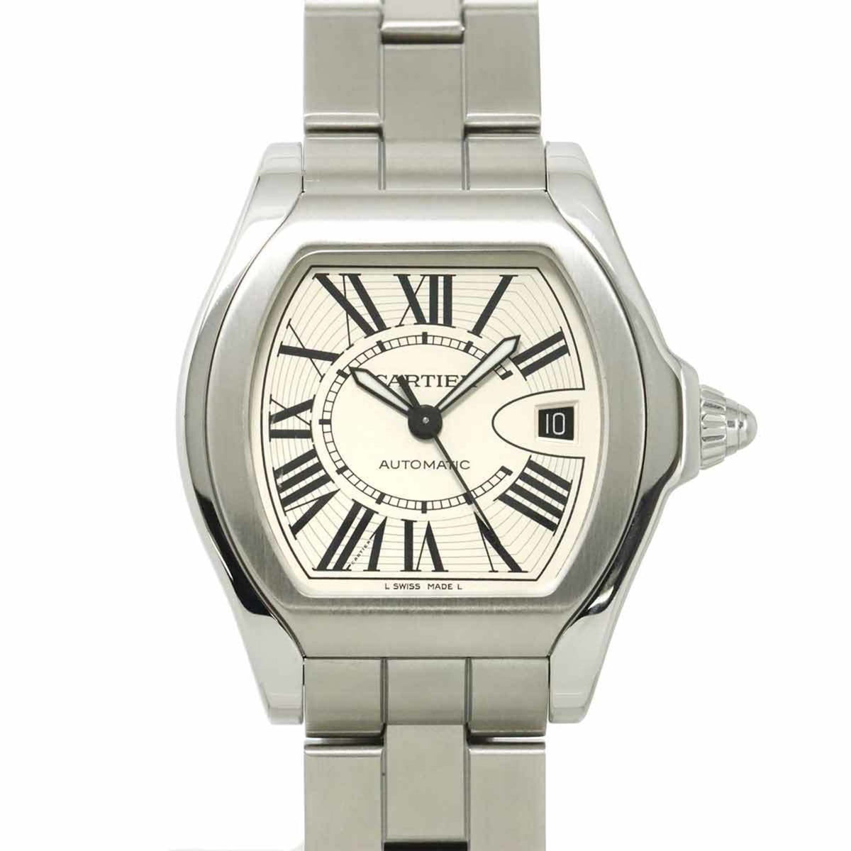 Pre-Owned Cartier Roadster LM W6206017 Men's Watch with Date Display, Silver, Automatic