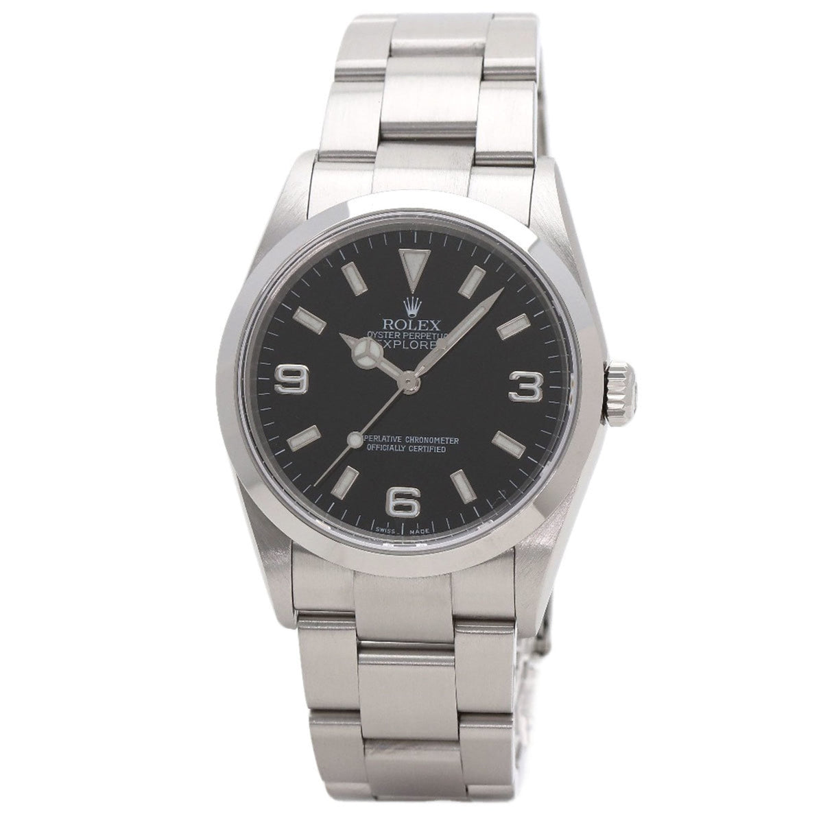 Pre-Owned Rolex Explorer 1 114270 Stainless Steel Men's Watch