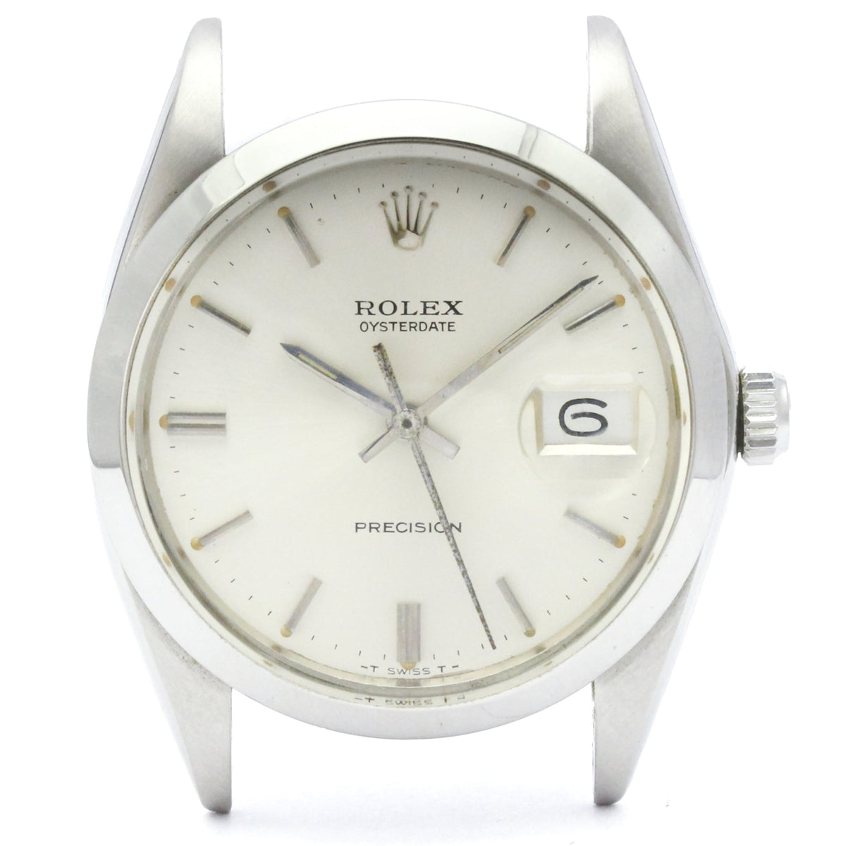 Pre-Owned ROLEX Oyster Date Precision 6694 Hand-winding Watch Head Only Vintage