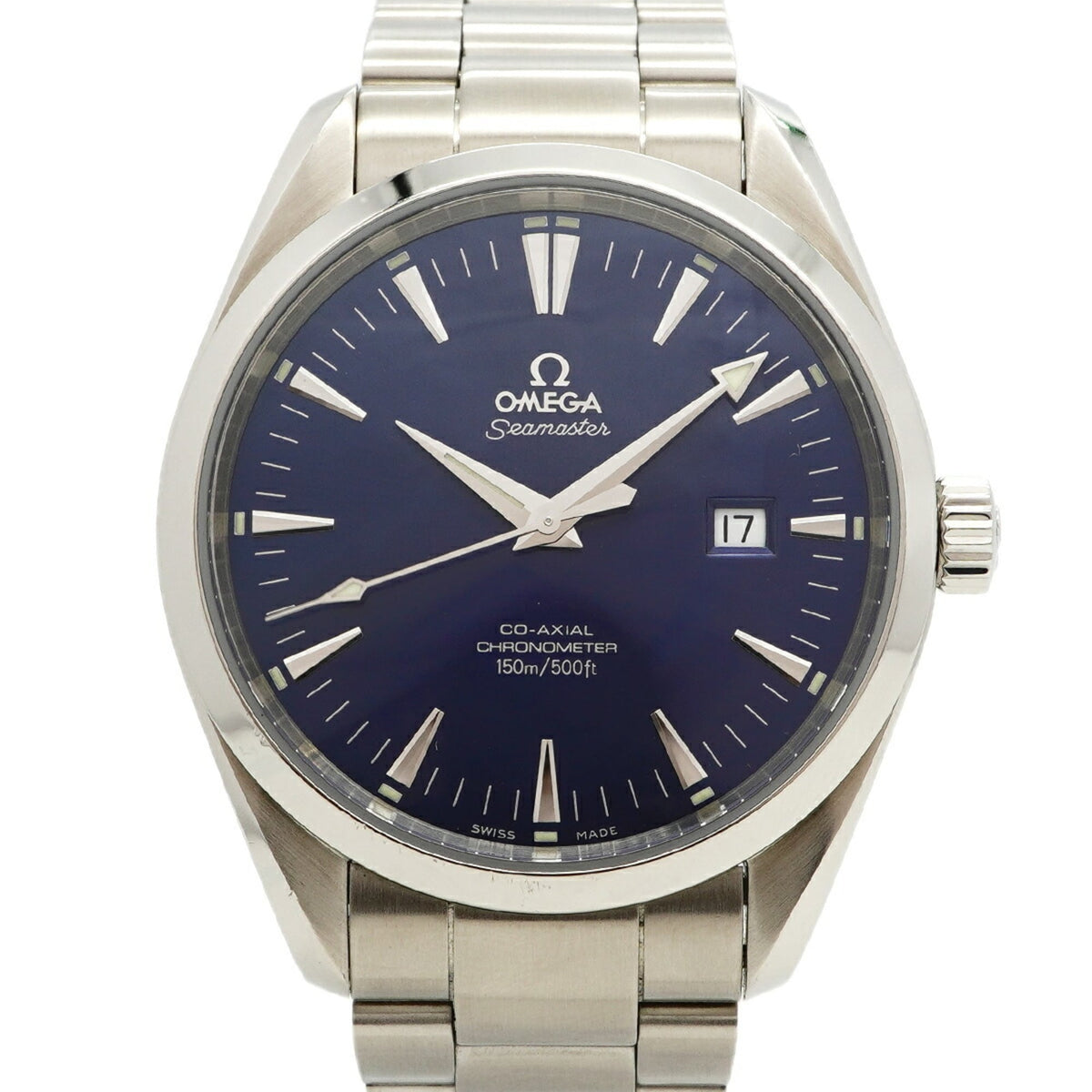 Pre-Owned Omega Seamaster 2502.80 Navy Dial Men's Watch