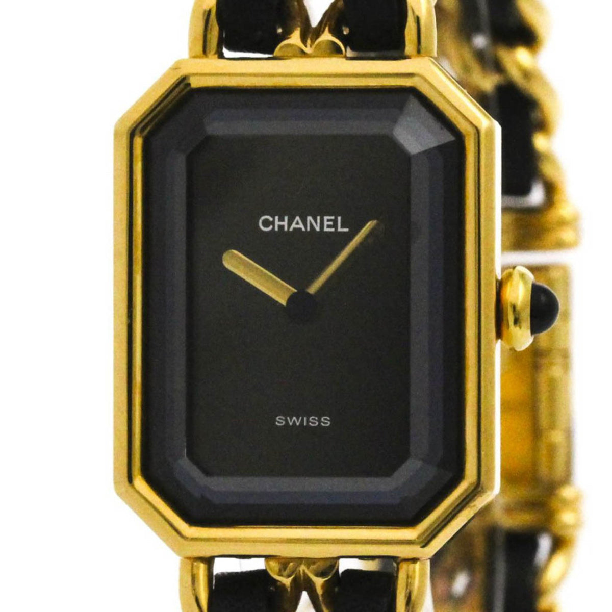 Pre-Owned CHANEL Premiere Size M Gold Plated Quartz Ladies Watch H0001