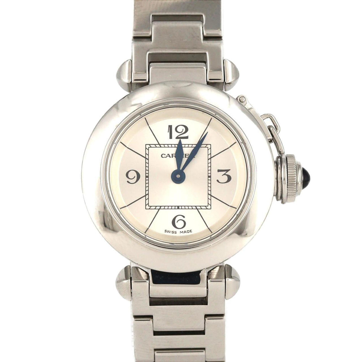 Pre-Owned Cartier Miss Pasha W3140007 Stainless Steel Quartz Watch