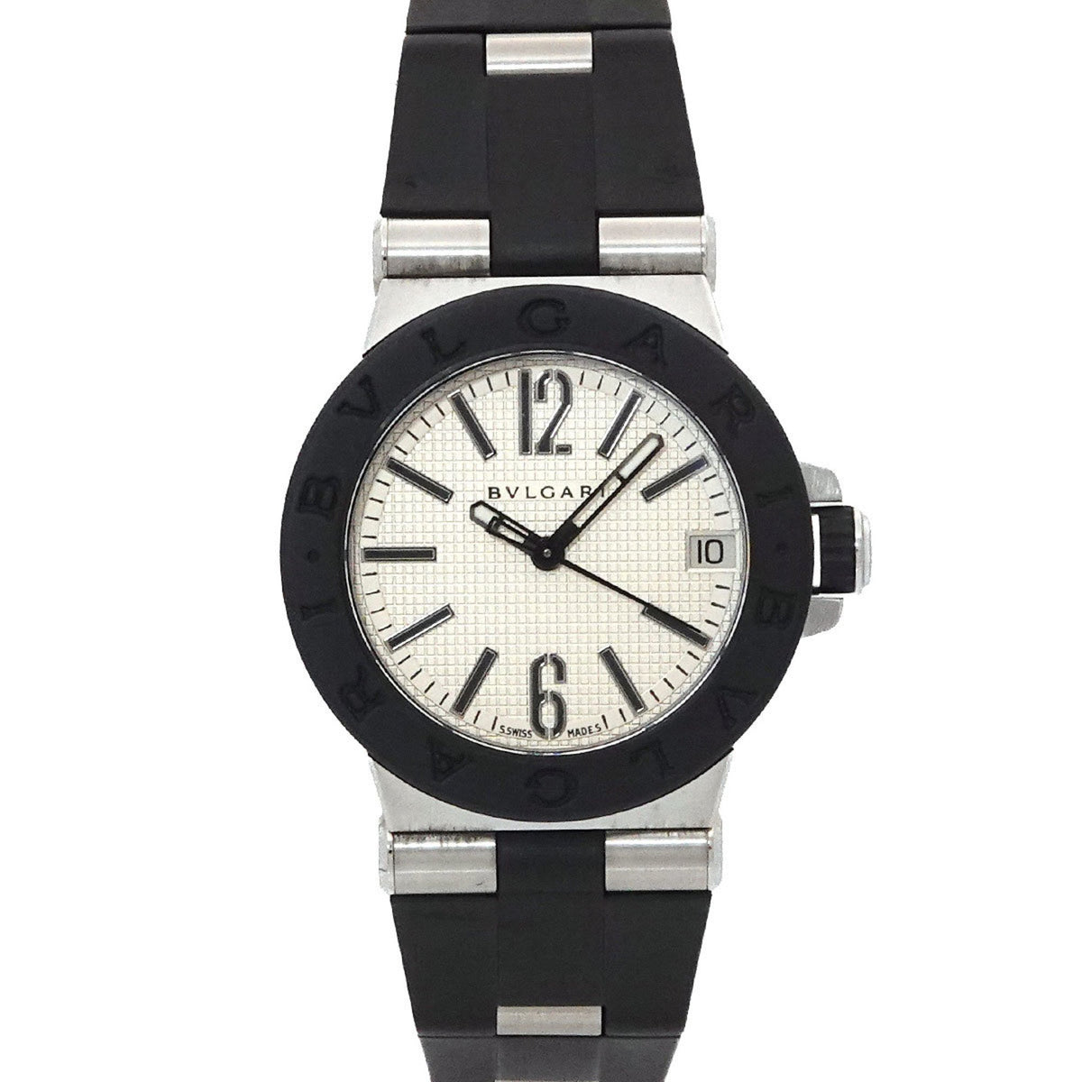 Pre-Owned BVLGARI Diagono DG29SV Women's Watch with Date Display, Silver Quartz Movement