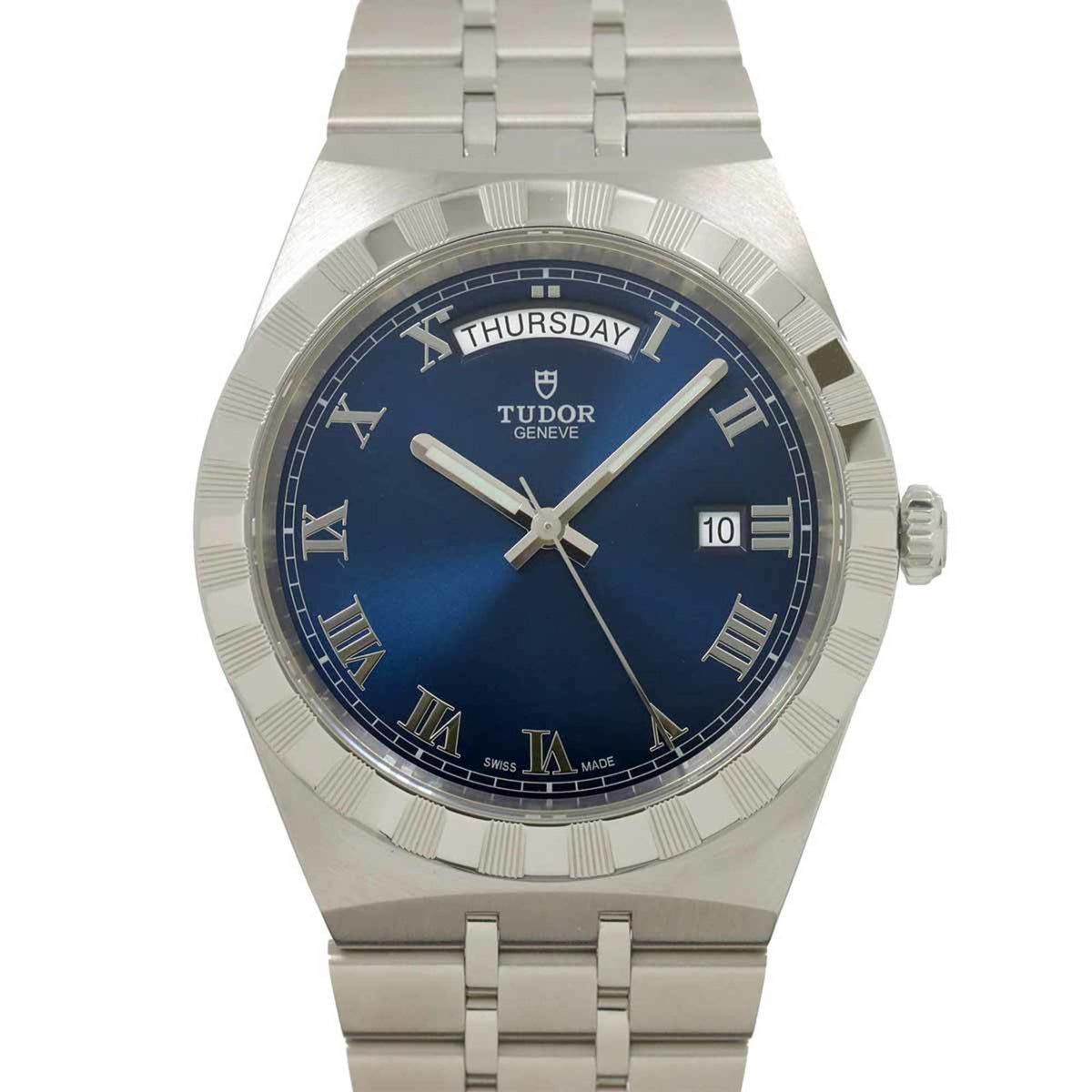 Pre-Owned Tudor Royal 28600 Men's Watch with Day Date, Blue, Automatic