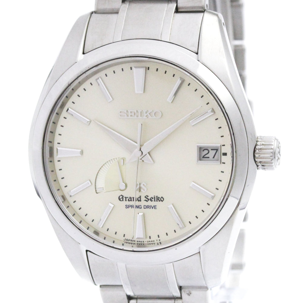 Pre-Owned GRAND SEIKO SBGA001 Steel Spring Drive Mens Watch 9R65-0AA0 Polished