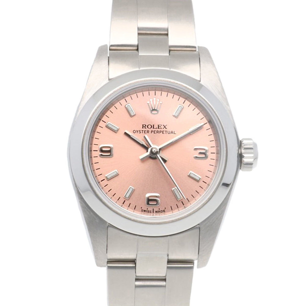 Pre-Owned Rolex Oyster Perpetual Watch, Stainless Steel, 76080, Automatic, Women's, ROLEX Y-Serial, 2002 Model, Overhauled