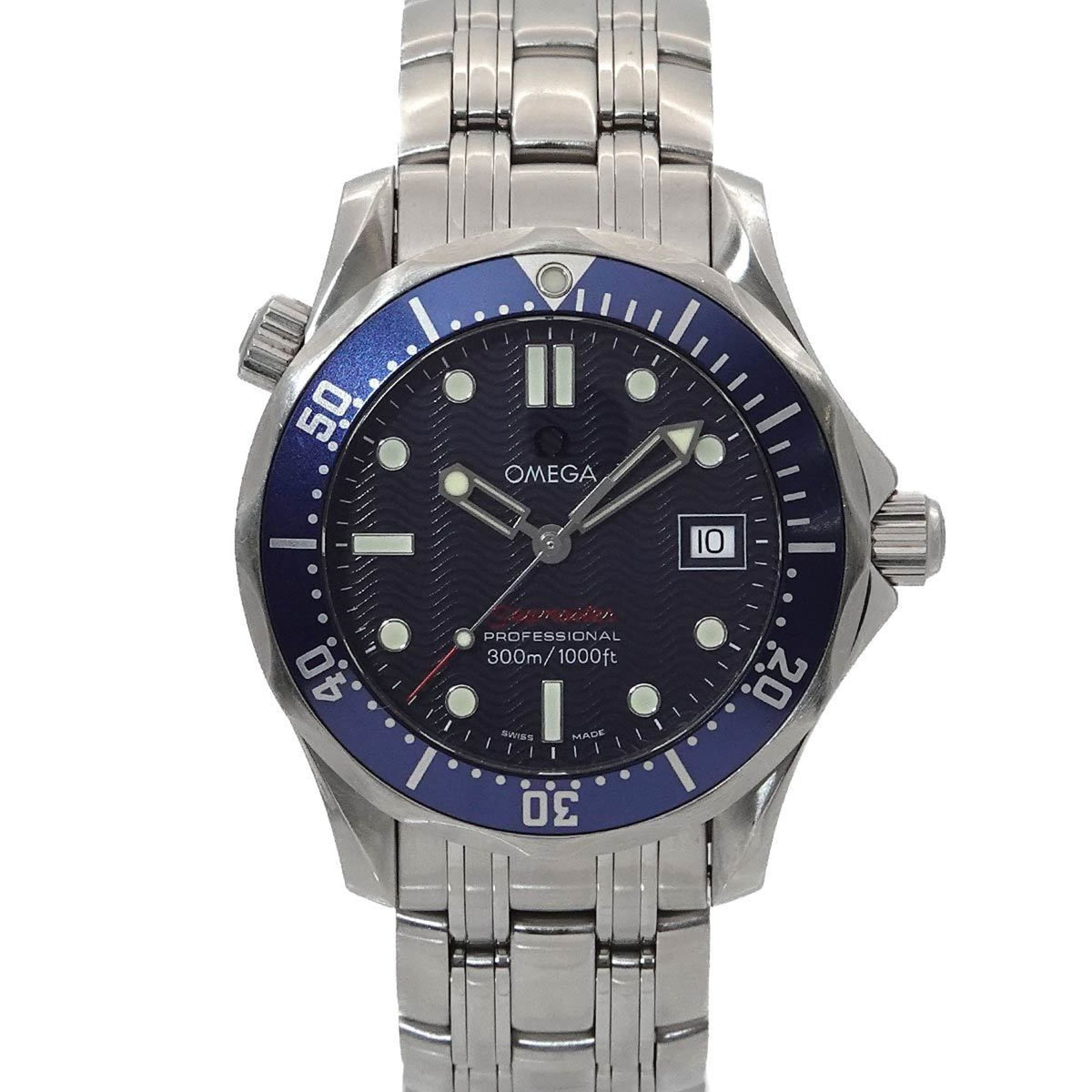Pre-Owned OMEGA Seamaster 300 Professional 2223 80 Boys' Watch with Date, Blue Quartz Movement