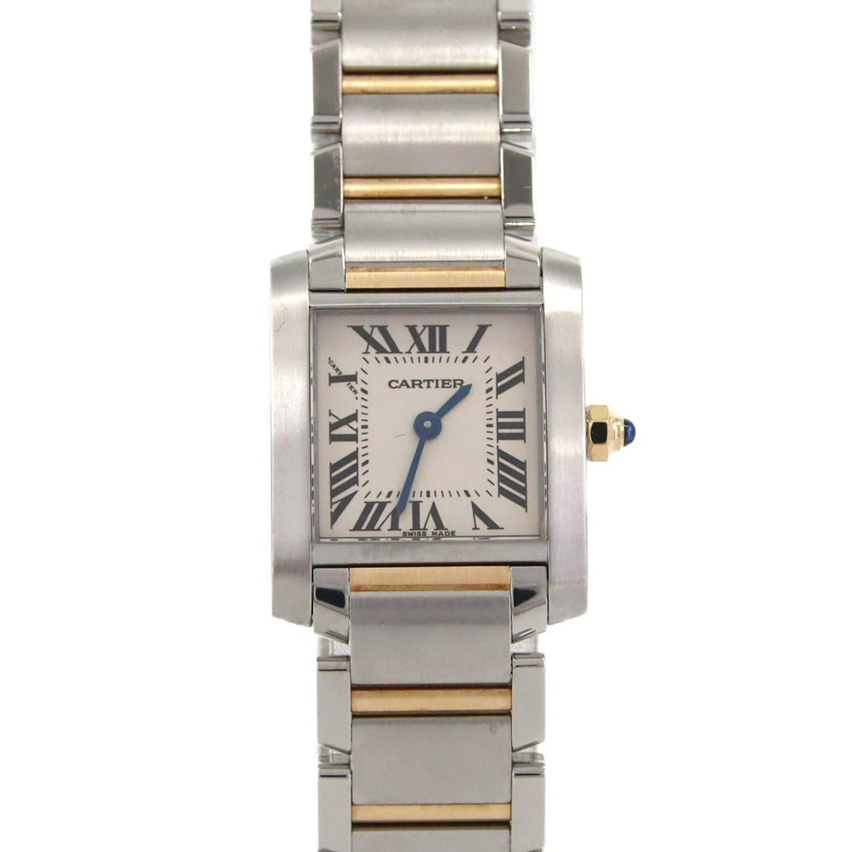 Pre-Owned Cartier Tank Fran?aise SM Two-tone Watch W51007Q4 SSxYG Quartz Movement