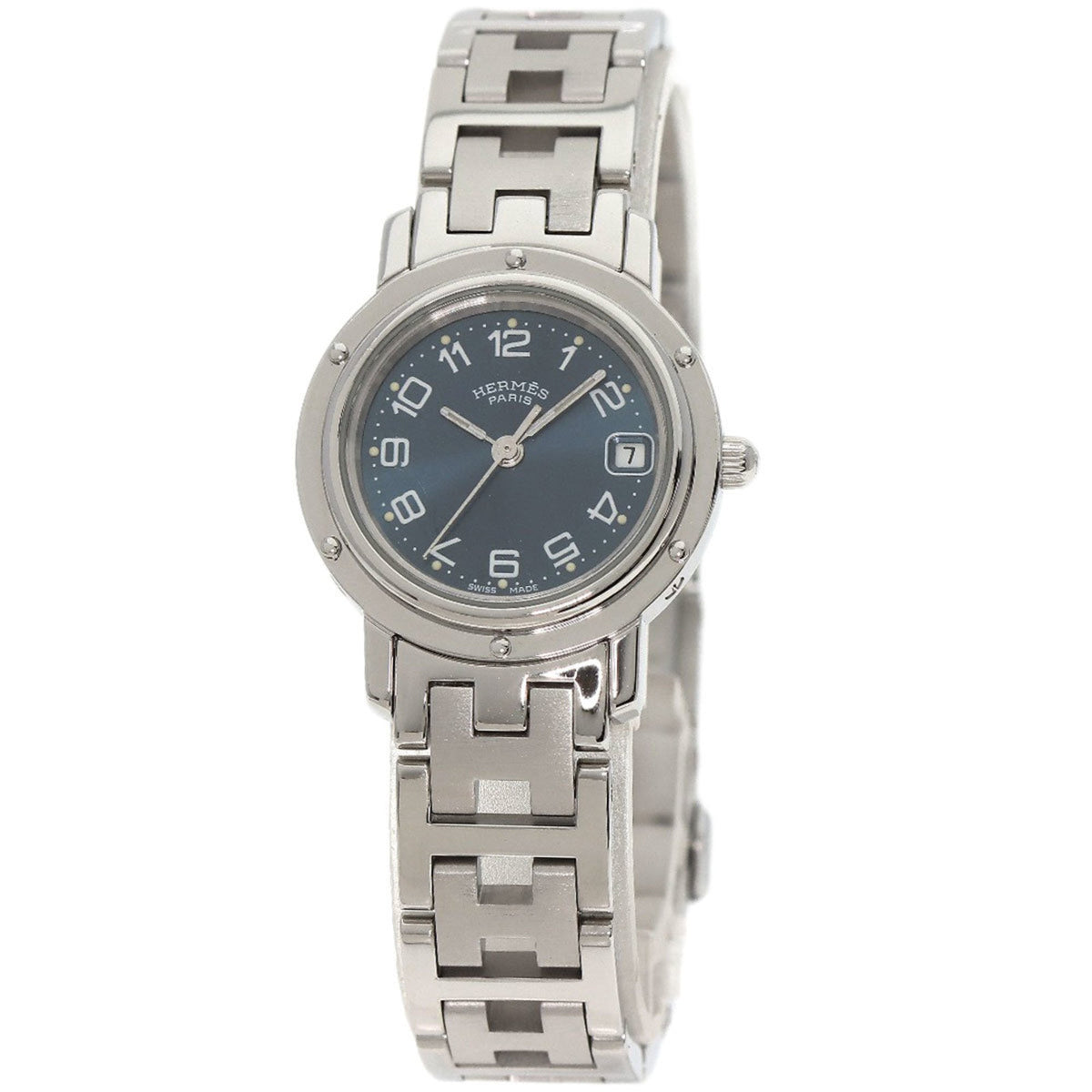 Gebrauchte Hermes CL4.210 Clipper Uhr Edelstahl SS Damen HERMES 